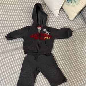 Disney Mickey Mouse Gray Outfit Set